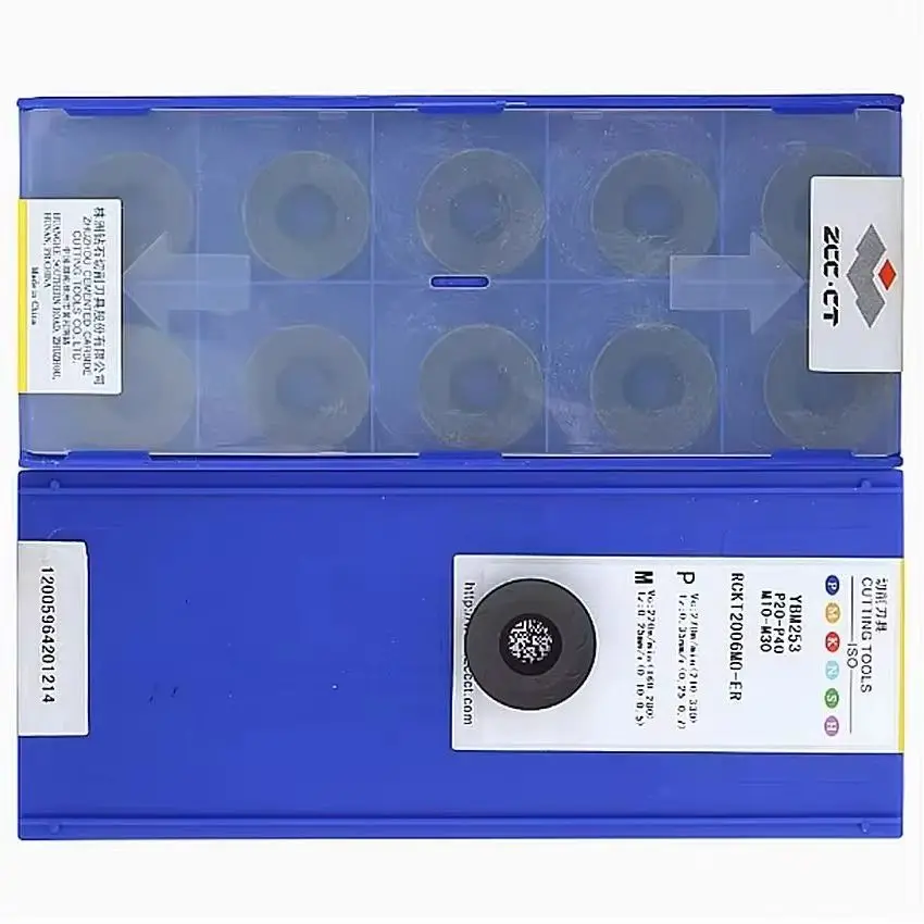 

RCKT2006MO-ER YBM253/RCKT2006MO-ER YBC302/RCKT2006MO-NM YB9320 ZCC.CT RCKT2006MO CNC carbide inserts milling inserts 10pcs/box
