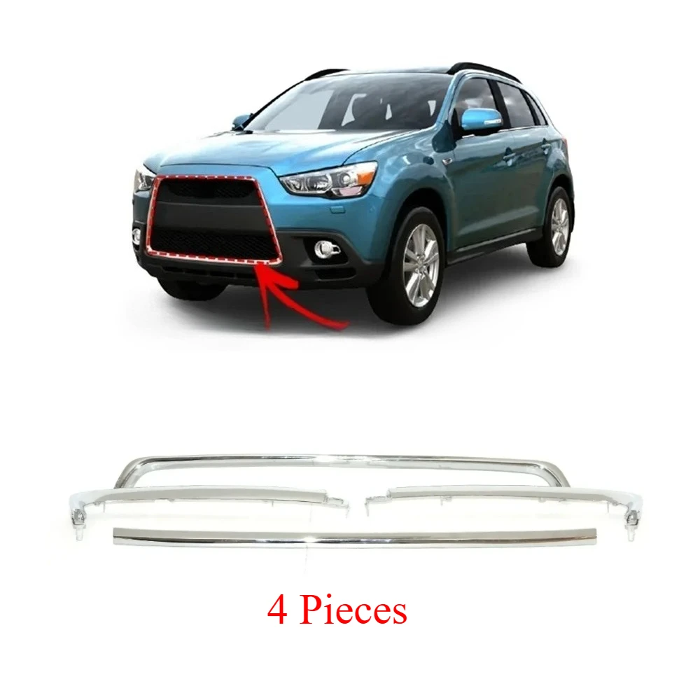 4 Pcs Chrome Grille…