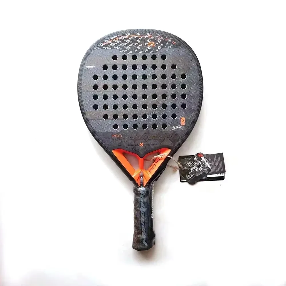 Professional Padel Tennis Racket, Soft Face, Carbon Fiber, Lightweight, Fashionable EVA Sports Equipment, High Quality