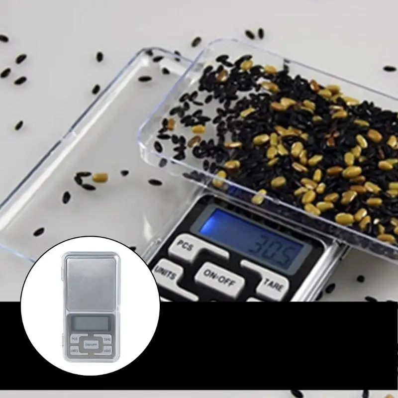 tascabile digitale U4LA 500G 0,1G Mini gioielli Gram Gram con display retrovisore LCD Funzione Tare