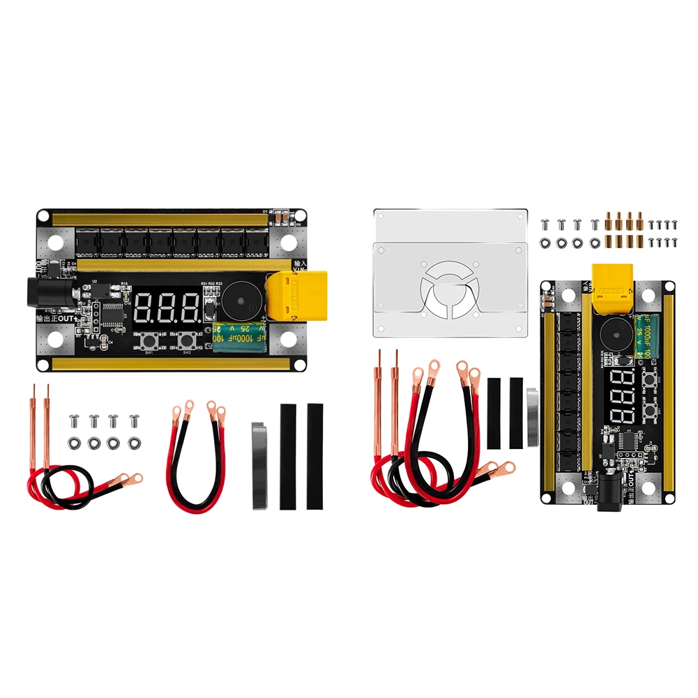 GX591 DIY Spot Welder Set 99 Gears Adjustable 12V Spot Welder Control Board with Automatically Trigger Welding for 18650 Battery