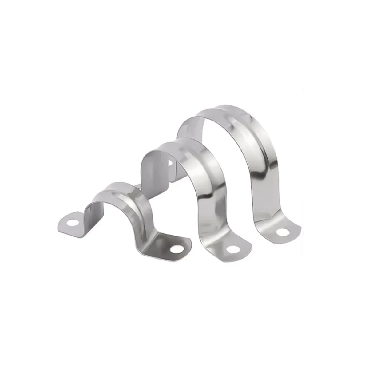 304 Stainless Steel Pipe Clamp Horseback Clamp / U-Shaped Pipe Clamp