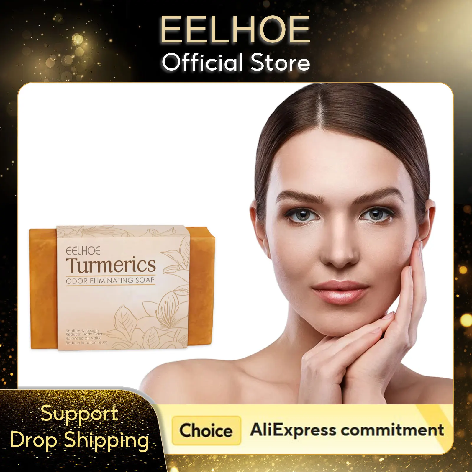 

Turmeric Soap Bar Body Odor Removal Smell Remover Intimate Soap for Women Moisturizing Skin Brightening Lightening Turmeric Soap