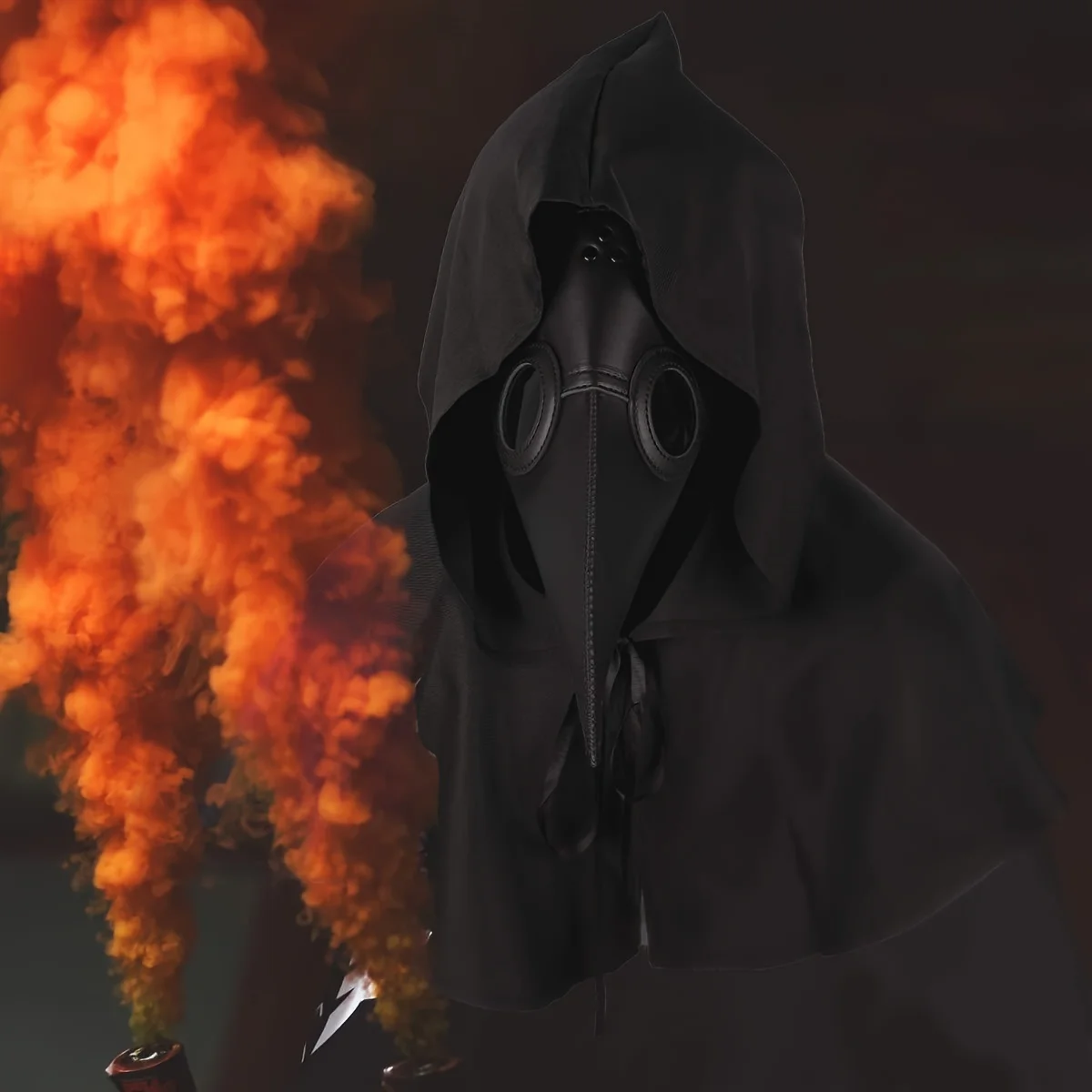 قناع منقار طبيب الطاعون للهالوين، قناع Steampunk قابل للتنفس، دعائم أداء الكرة التنكرية