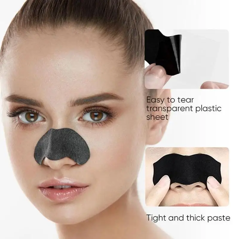 10Pcs Unisex Blackhead Remove Mask Peel Nasal Strips Deep Cleansing Shrink Pore Nose Black Head Remove Stickers Skin Care Mask view 4