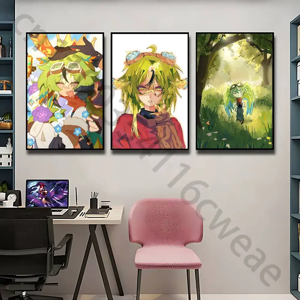 P-ParrotX2 2 Wall Art Poster Print Wall Decor for Living Room Bedroom Home Decoration