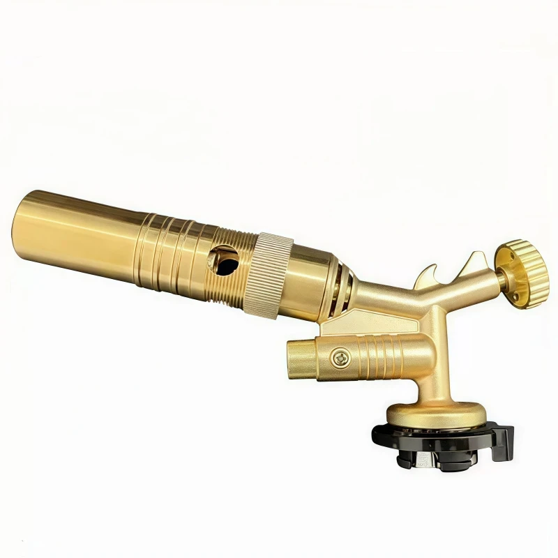 

New Flame Gun Metal Clip-On Portable Torch Gun for Home Use Outdoor BBQ Igniter Handy Lighter for Camping Grill