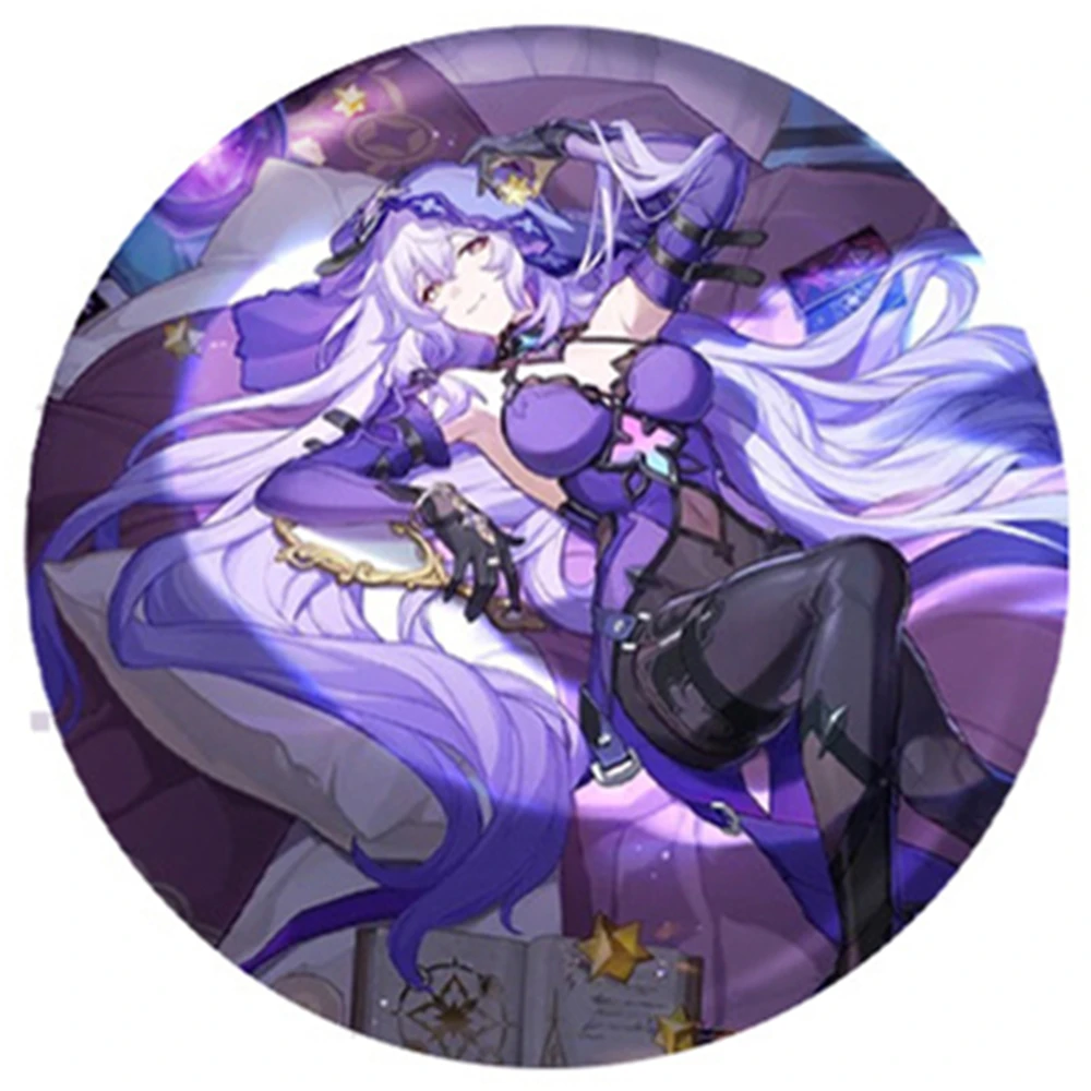 

58 мм игра Honkai: Star Rail Черный Лебедь Косплей Костюм Значок Булавка SPTE Жесть Брошь ﻿ Опора Xmas Gilf