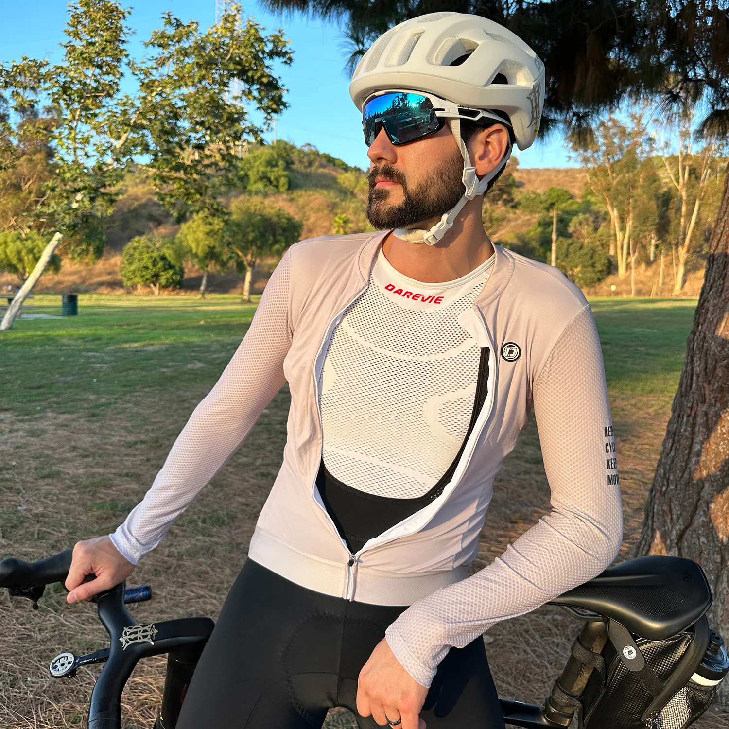 DAREVIE Leichte, weiche, atmungsaktive, schnelltrocknende Fahrrad-Unterwäsche für Herren, feuchtigkeitsableitend, für Outdoor-Sportarten. – Detail 4