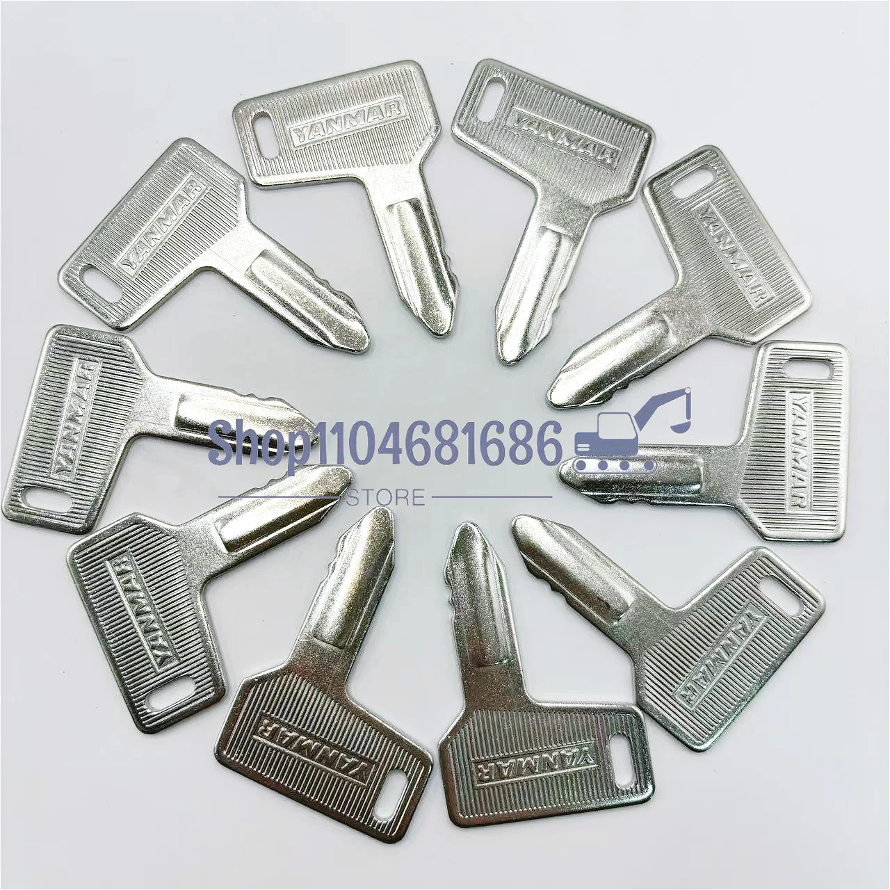 

2/5/10 шт. ключ зажигания 301 для мини-экскаватора Yanmar Kubota Takeuchi John Deere RG60472