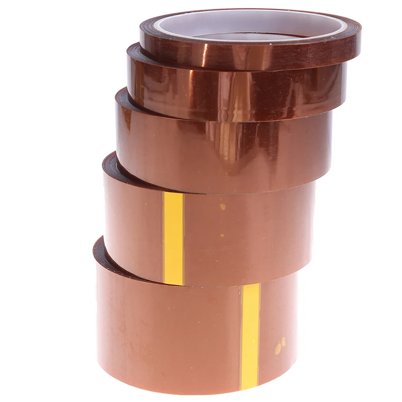 1 pz 10/20/30/40/50mm resistente al calore ad alta temperatura ad alto isolamento elettronica nastro in poliimmide lunghezza: circa. 33m