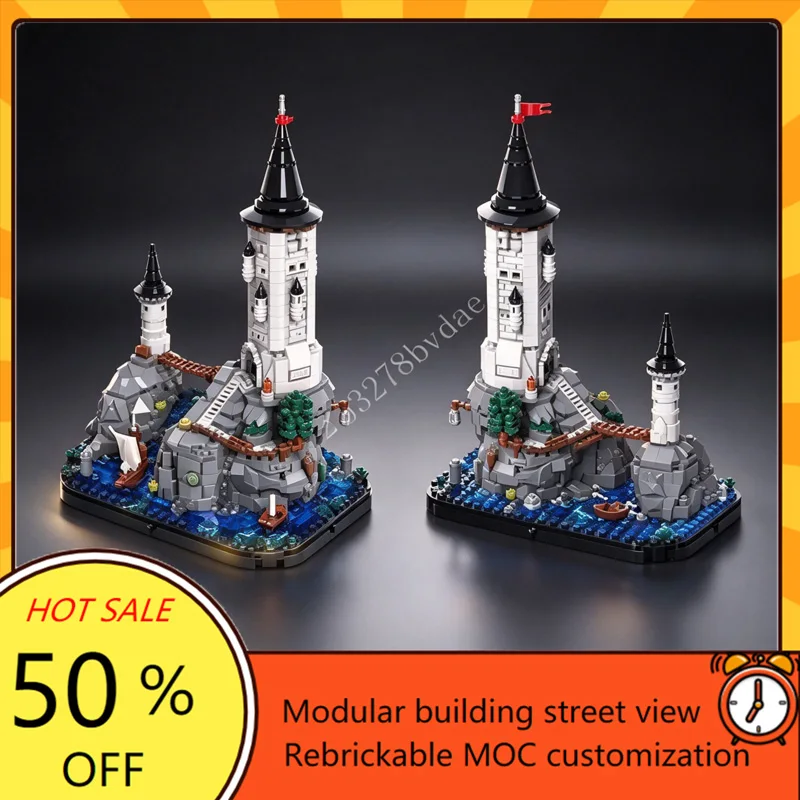 1319PCS Tower in The Coast Modular MOC Creative street view Model Custom Puzzle Architecture DIY Education Assembly Toys Gifts