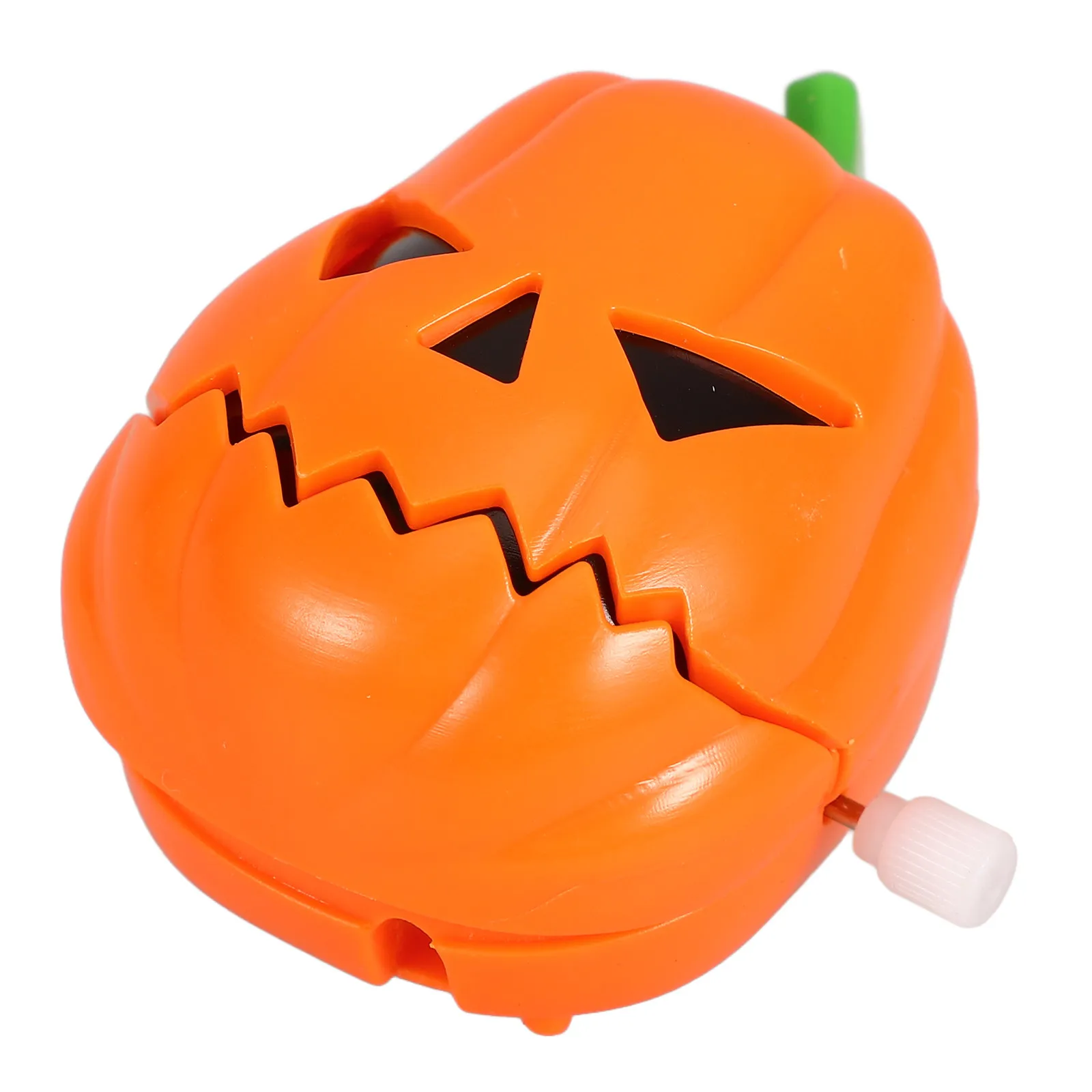 Wind Up Pumpkin Bright Color Scary Halloween Plaything Mouth Opens Closes Clockwork Prop Party Favor Pumpkin Wind-Up Toy