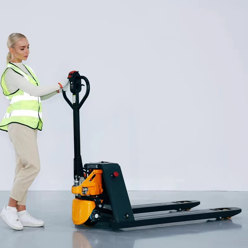 

Электрическая тележка для поддонов 1.5T/1.8T с грузоподъемностью, литий-ионная батарея 15 Ач повышенной емкости, электрический привод/подъемник (на заказ)