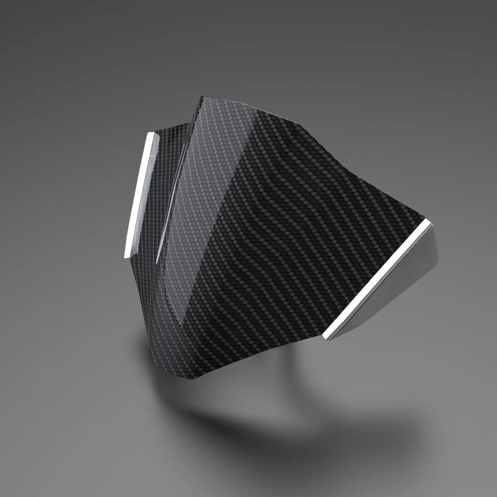 Motorcycle Carbon Fiber Black Windshield Windscreen Wind Deflector for Ducati StreetFighter V2 StreetFighter V4 S 2018-2023 2024