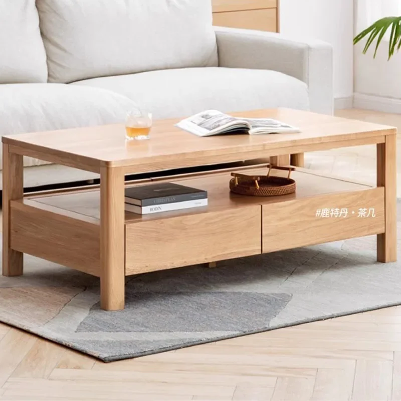 

Wooden Decoration Coffee Table Luxury Modern Designer Storage Clear Simple Side Table Cute Cheap Meubles Living Room Decoration