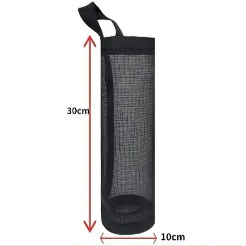 Home Grocery Bag Holder Wall Mount Plastic Bag Holder Dispenser Hanging Storage Trash Garbage Bag Kitchen Garbage Organizer - view 3