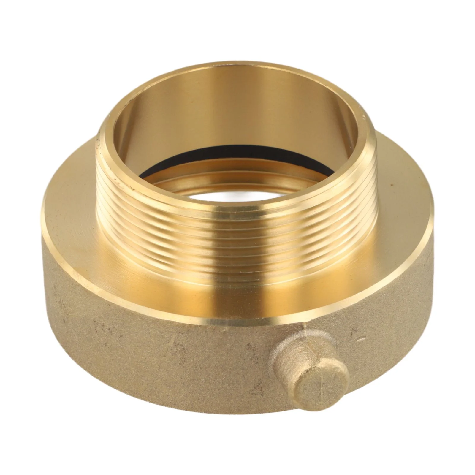 2 1/2 NST Female to 2 NPT Male Brass Fire Hydrant Adapter Designed for Secure and Stable Firefighting Equipment Connections