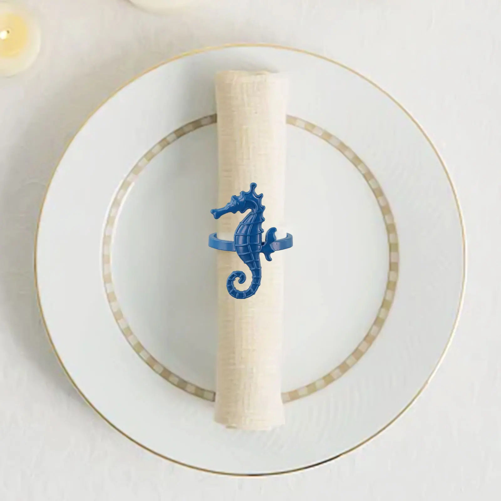 Decorative Tableware Napkin Rings Dining Experience Table Setting Stylish Home Decor Zinc Alloy Material Elegant Table Enhancer