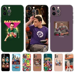 Black tpu case for iphone 5 5s se 6 6s 7 8 plus x 10 XR XS 11 12 13 mini pro MAX back cover TBBT Big Bang Theory