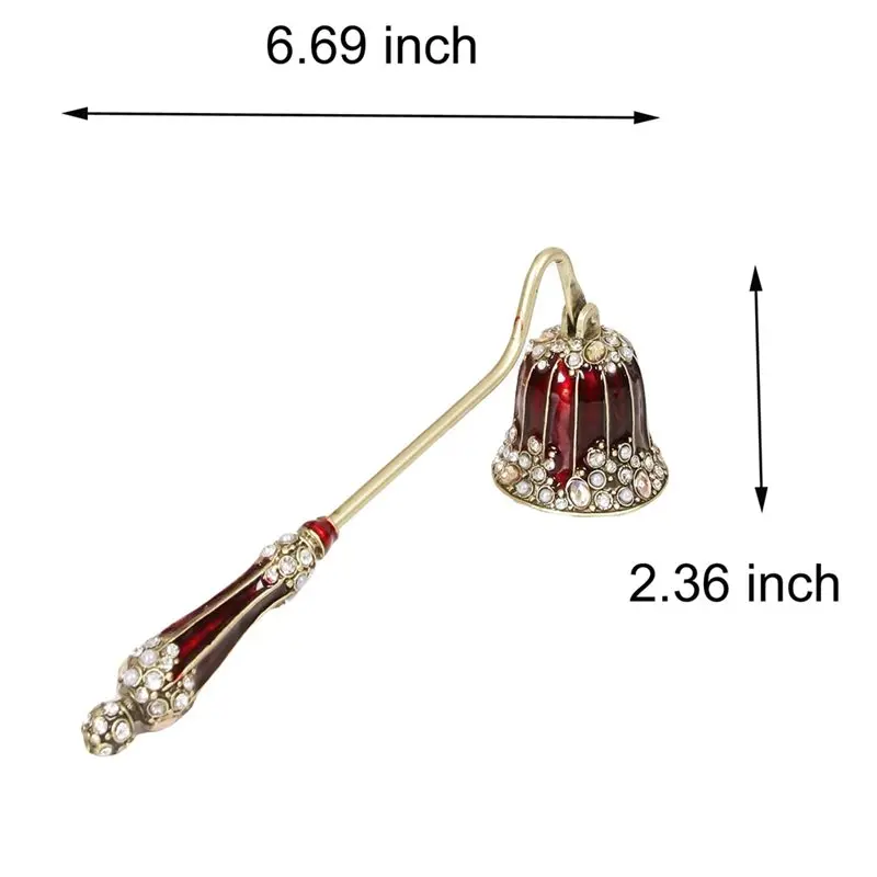 CHCH Vintage Style For Candle Snuffer With Extended Handle, Decorative Design Ideal For Candle Enthusiasts As Gifts