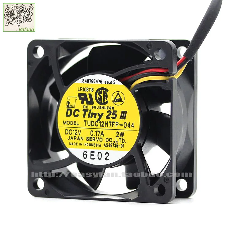 

Jinlingge для SERVO TUDC12H7FP-044 24 В 0,17 А двойной шарикоподшипник 6 см 6025 охлаждающий вентилятор