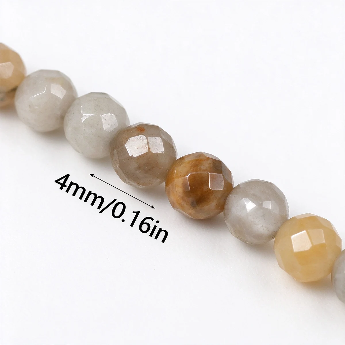 4mm 96pcs Stone Smooth cut various styles multiple colors Spacer Loose Beads Jewelry Bracelets Necklaces DIY Accessories