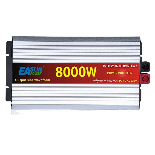 Easun-自動車用純粋な正弦波インバーター,電力変換器,8000w dcからac,12v,220v,8kw,24v,48v