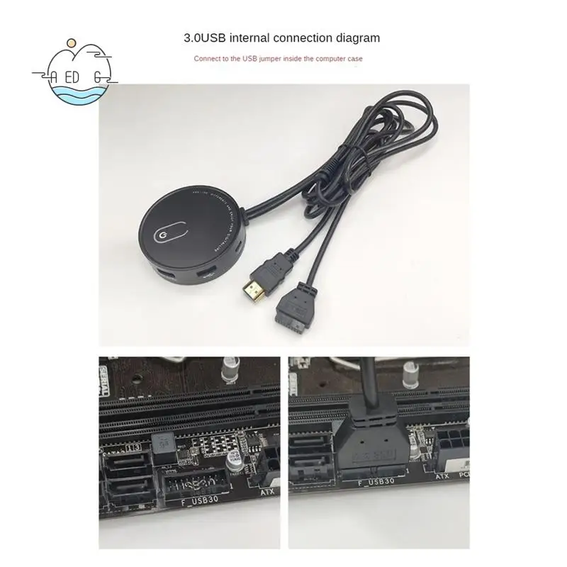 

AED6-компьютерный настольный переключатель Интернет-кафе Универсальная USB3.0 домашняя настольная внешняя кнопка расширения питания