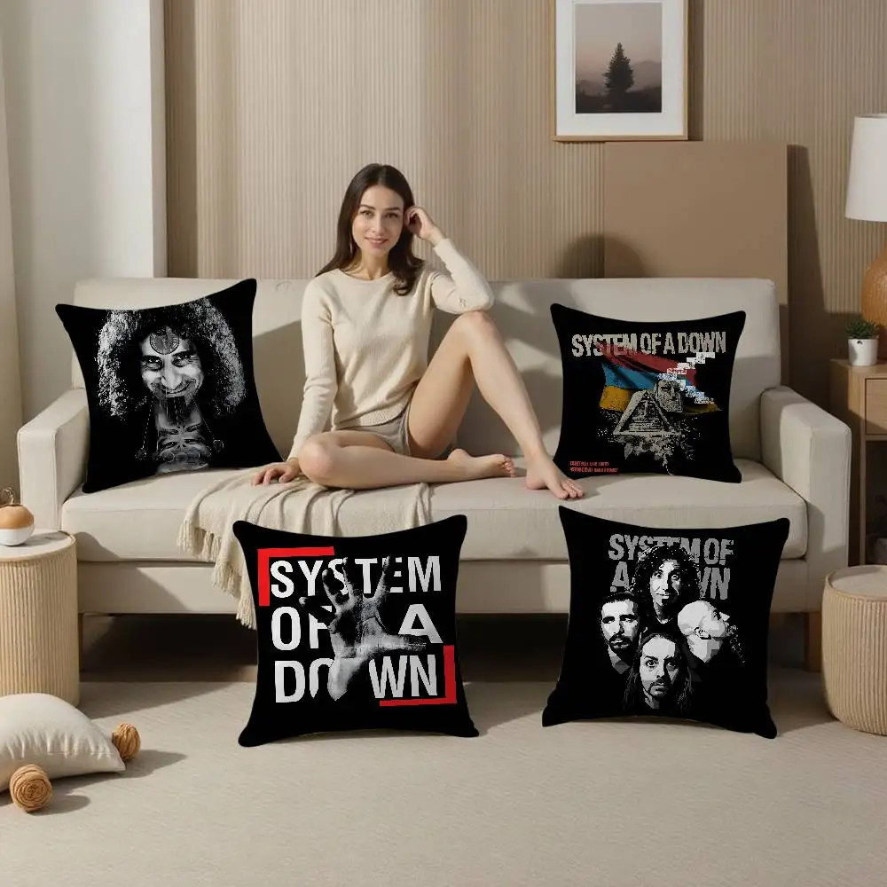 S-System O-Of A D-Down Office Cushion Pillowcase Car Cushion Cover45X45CM Lumbar Pillowcase Sofa Pillowcover