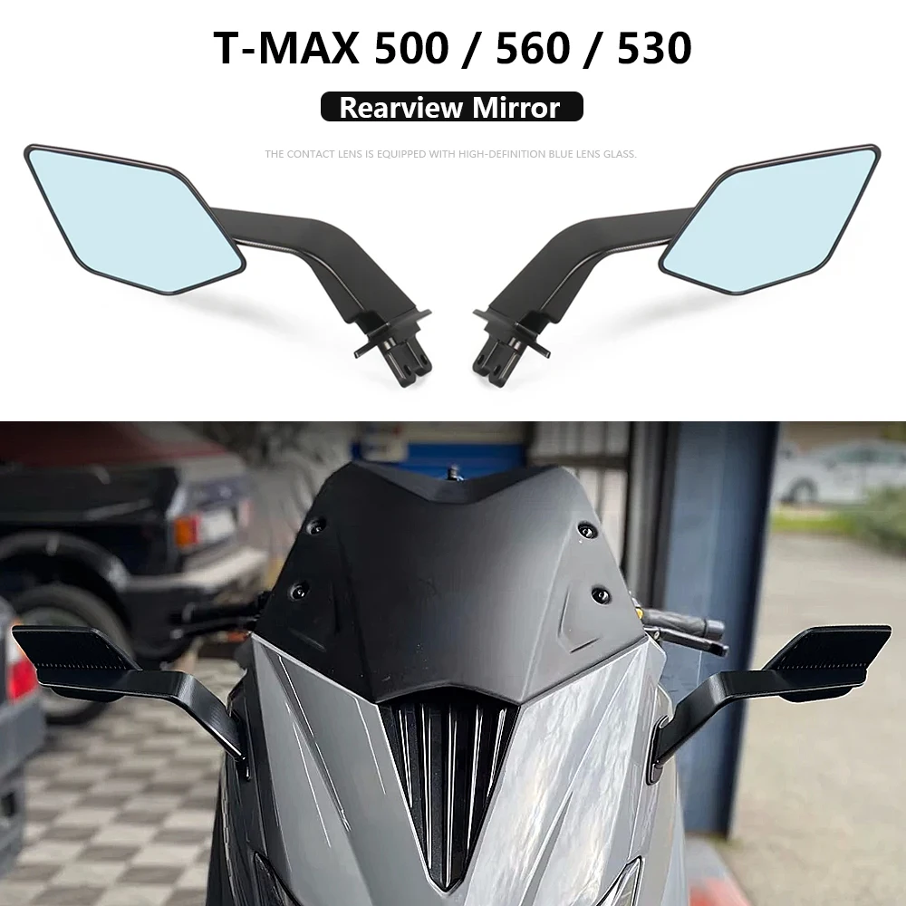

Motorcycle Accessories Stealth Max Mirror Adjustable Side Rearview Mirrors For Yamaha TMAX 530 T-MAX560 Tmax 500 TMAX560 TMAX530