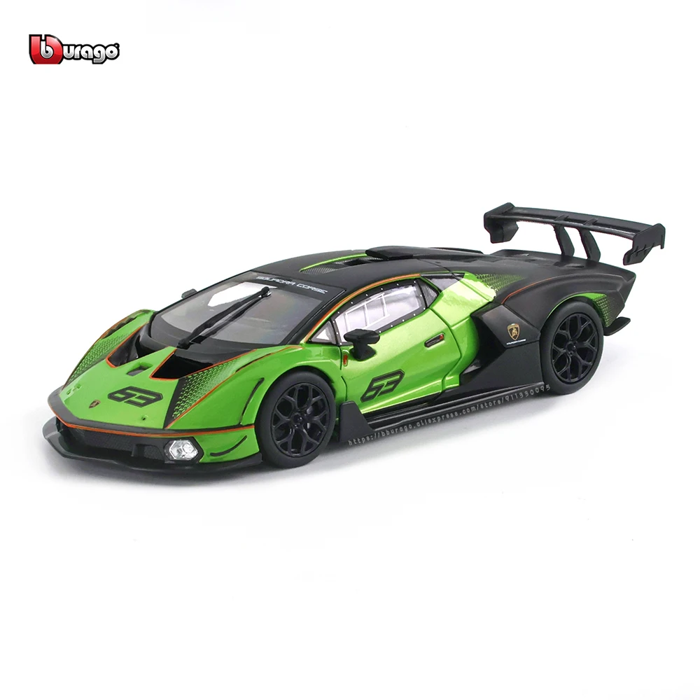 Bburago 1:24 Lamborghini Essenza SCV12  Weissach alloy racing car Alloy Luxury Vehicle Diecast Cars Model Toy Collection Gift