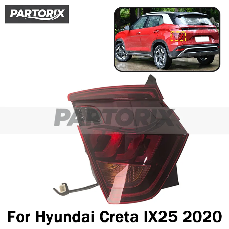 Rear Bumper Taillight Brake Light For Hyundai Creta IX25 2020 Taillight Brake Light 92401-R9000 92402-R9000