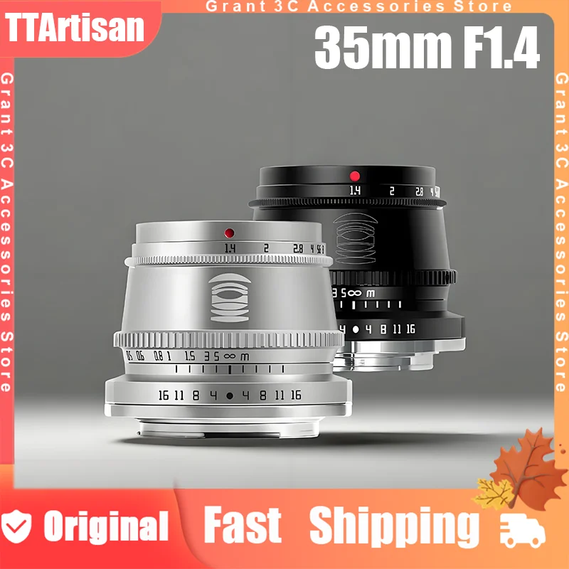 

TTArtisan 35mm F1.4 APS-C Prime Lens Custom MF Portrait M43 Fashion Camera Lens for Sony E Fujifilm X Nikon Z Panasonic Leica L