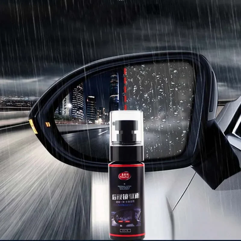 

60ml Car Rearview Mirror Water Flooding Agent Front Windshield Rear Windshield Helmet Goggle Rainproof Agent Waterproof Coating