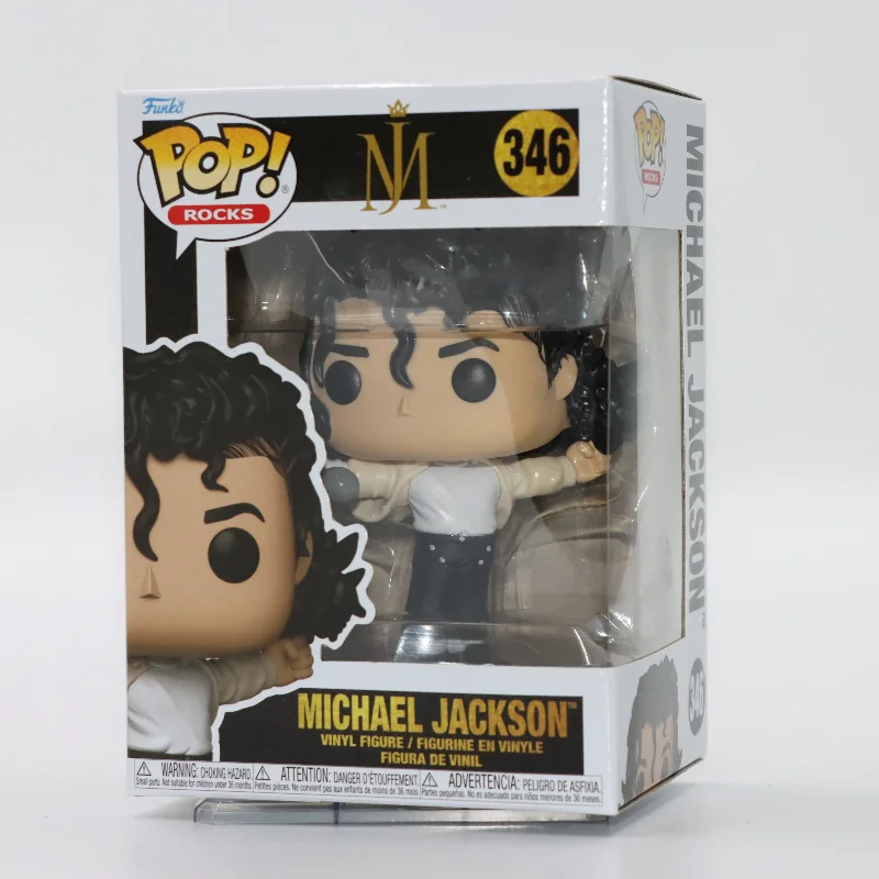 

Original Funko Pop Michael Jackson #346 Super Bowl Shape MJ Music Action Figure Model Toy Gift for Boys Collectible Doll Decor