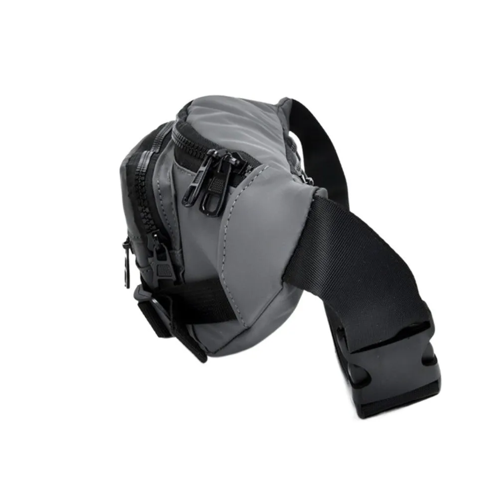 

Универсальная мужская поясная сумка из ткани Оксфорд, большая вместительная нагрудная сумка с несколькими карманами, износостойкая поясная сумка для походов