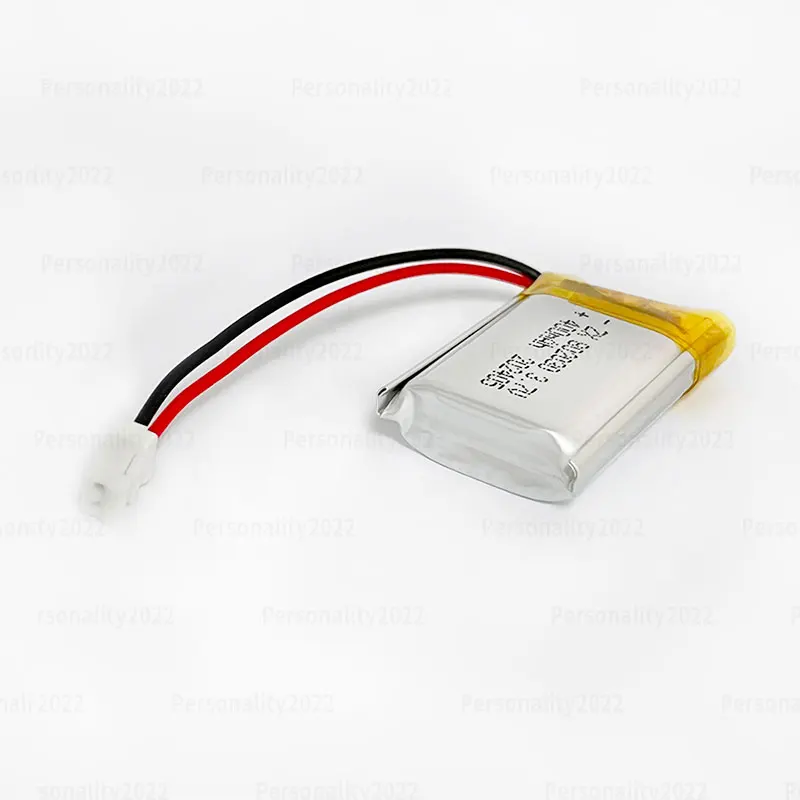 Lipo 802030   Batería de polímero 3,7 V 400mAh li-po baterías de litio recargables para luces LED instrumentos de belleza juguetes celda de iones de