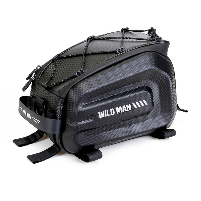 WILD MAN GD5 Bicycle Bag Rear Shelf Electric Car Bag Rear Seat Frame Tail Bag EVA Hard Shell Pack Cycling Equipment