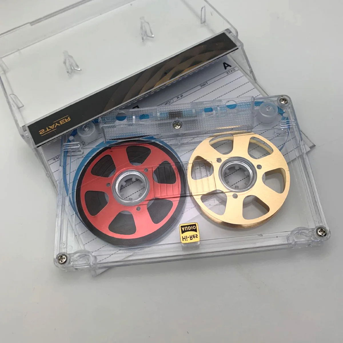 Casete de cinta Retro de carrete a carrete, casete de Audio de cinta en blanco de 50 minutos de Metal de doble cara para grabación de Walkman (con cinta de 50 minutos))