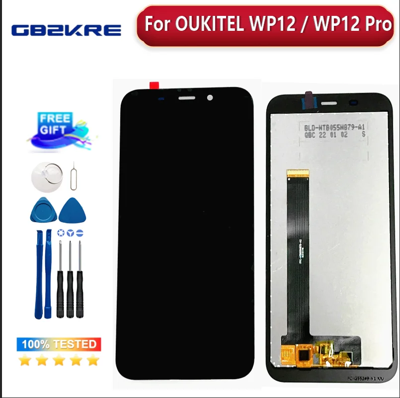 

New Original 5.5 Inch OUKITEL WP12 WP12 Pro LCD Display Touch Screen Digitizer Assembly 100% New Original LCD Touch Digitizer