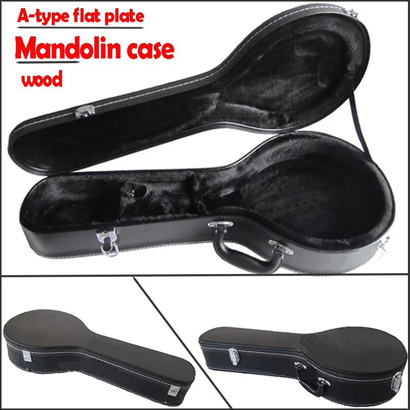 High quality A-type wooden mandolin case Flat mandolin case Electric mandolin case