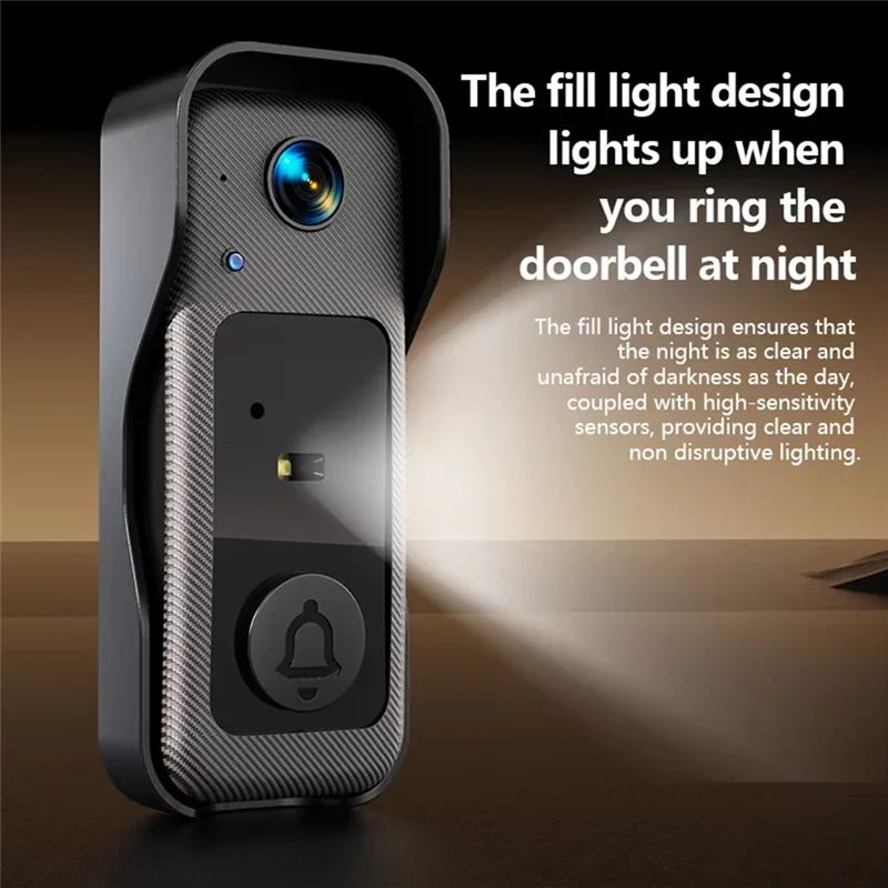 IALJ-4.3-Inch Home Security Smart Doorbell X6 Smart Video Doorbell Infrared Night Vision Smart Doorbell