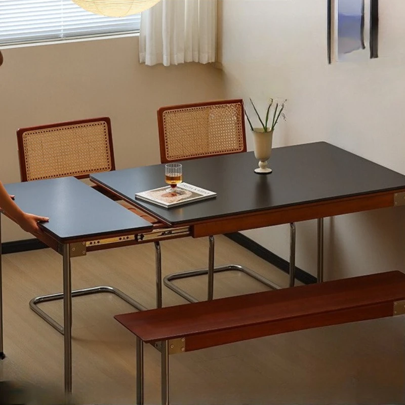 

Nordic Japanese Style Dining Table Simple Receive Chair Wooden Dining Table Folding Kitchen Zestawy Do Jadalni Furnitures