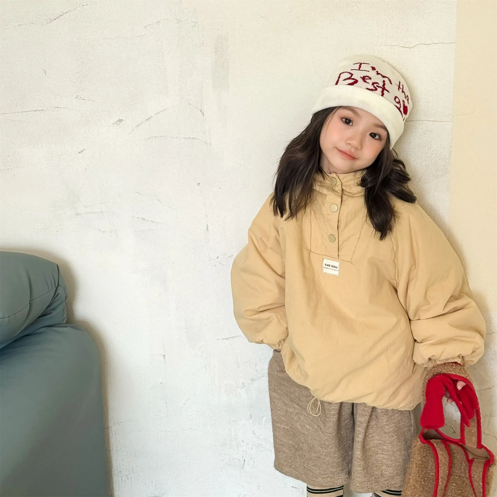 

2025 Winter New Children Cotton Padded Jacket Girls Hooded Striped Coat Thick Warm Kids Boys Quilted Jacket Baby Clothes