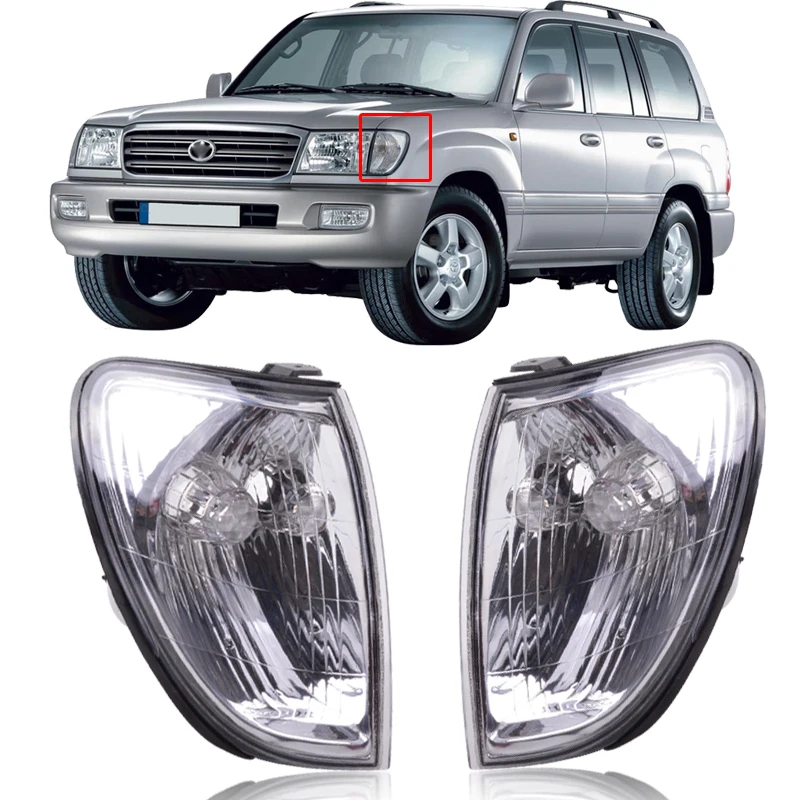 CAPQX Front headlight Marker Light Corner turn signals lamp FOR 98-05 LAND CRUISER 100 HDJ100 HDJ101 HZJ105 FZJ100 81521-60360