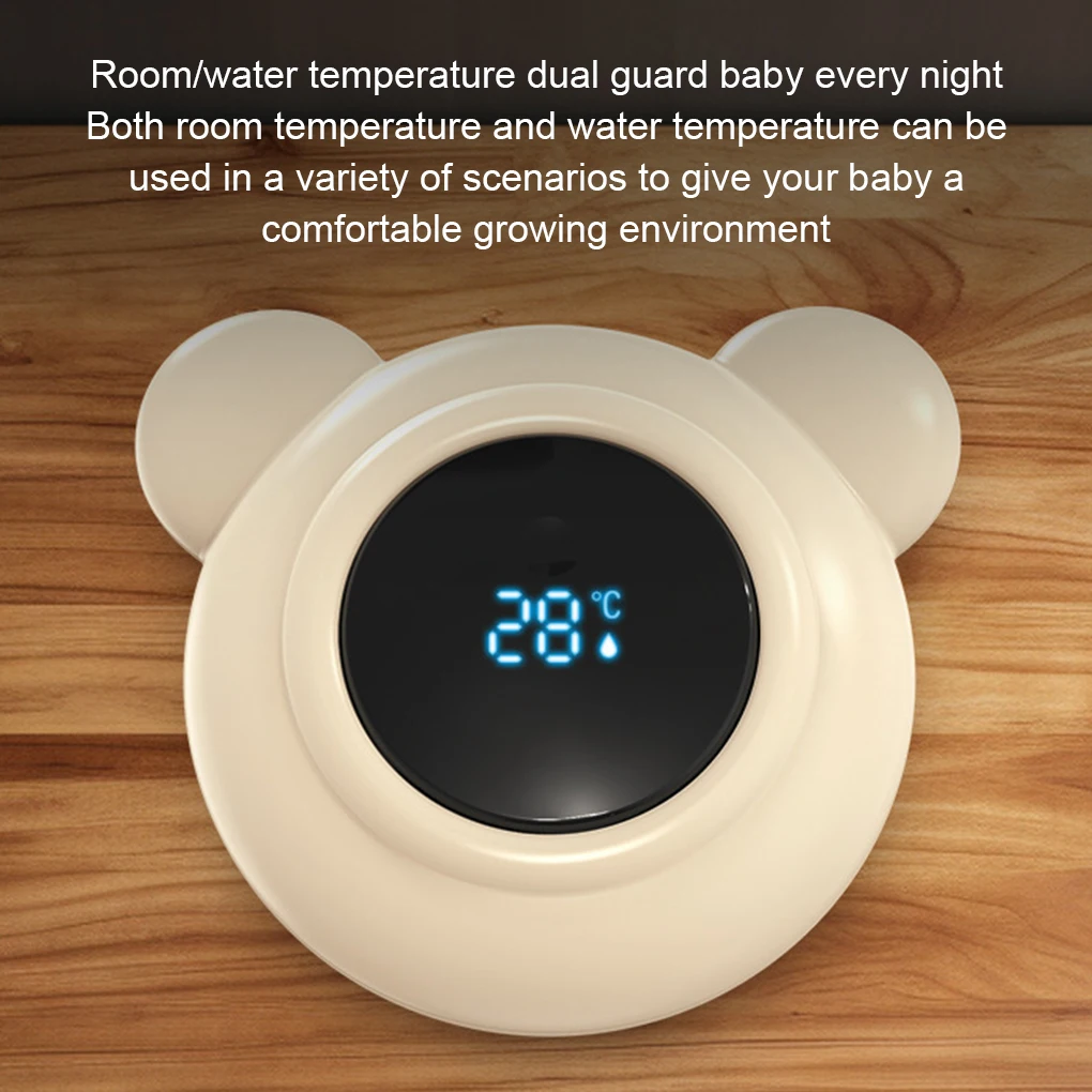 ABS Floating Pool Thermometer With Cartoon Bear Shape Easy Read And Waterproof Hot Tub Thermometer