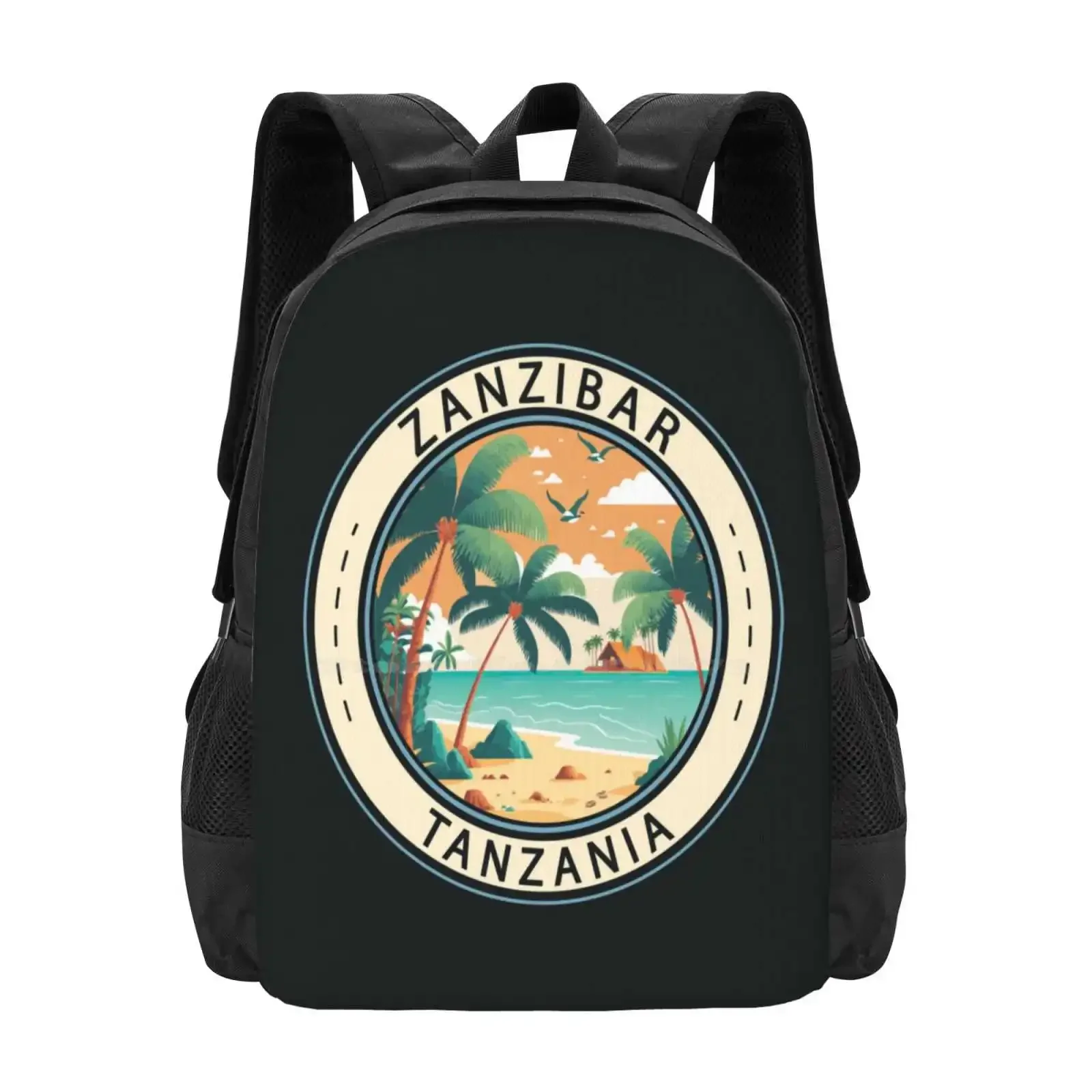 

Zanzibar Tanzania Hut Badge Hot Sale Schoolbag Backpack Fashion Bags Zanzibar Beach Tanzania Tanzania Souvenir Tanzania Beach