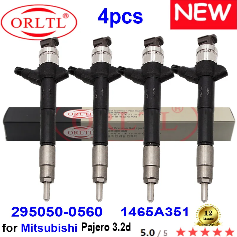 4PCS NEW 1465A351 295050-0560 2950500560 Diesel Injector 295050 0560 DCRI300560 SM295050-0560 for Mitsubishi Pajero L200 3.2d