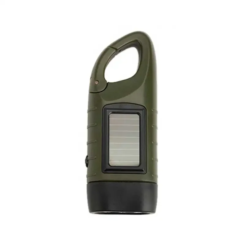 Tragbare LED-Taschenlampe, Zeltleuchte, Handkurbel-Dynamo, Solar-Taschenlampe für Outdoor-Camping, Wandern, Notfall-Laterne mit großer Reichweite